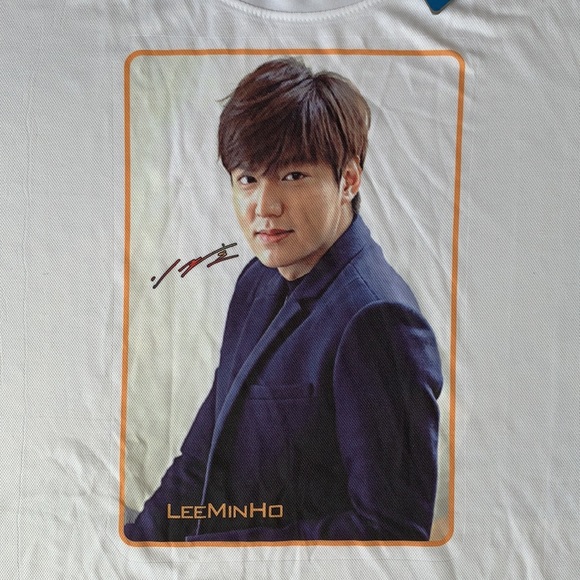 NWT Korean Movie Lee Min Ho White T-shirt size M - Picture 2 of 10